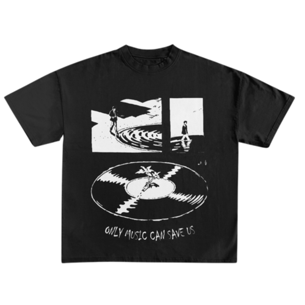 Music Can Save Us T-shirt - Black | Lost Days